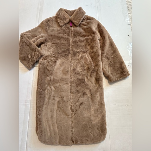 Nike sportswear women’s Faux Fur Coat with Bold Purple Swoosh size XS - Picture 15 of 17